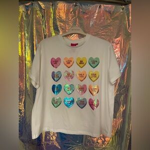 QOS Rainbow Hearts Tee